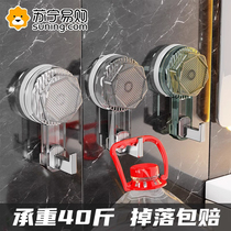 Rotating traceless suction cup hook vacuum punch-free strong load-bearing kitchen bathroom bathroom adsorption sticky hook 824