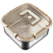304 stainless steel crisper large capacity refrigerator storage box sealed lunch box take away fruit lunch box 2018