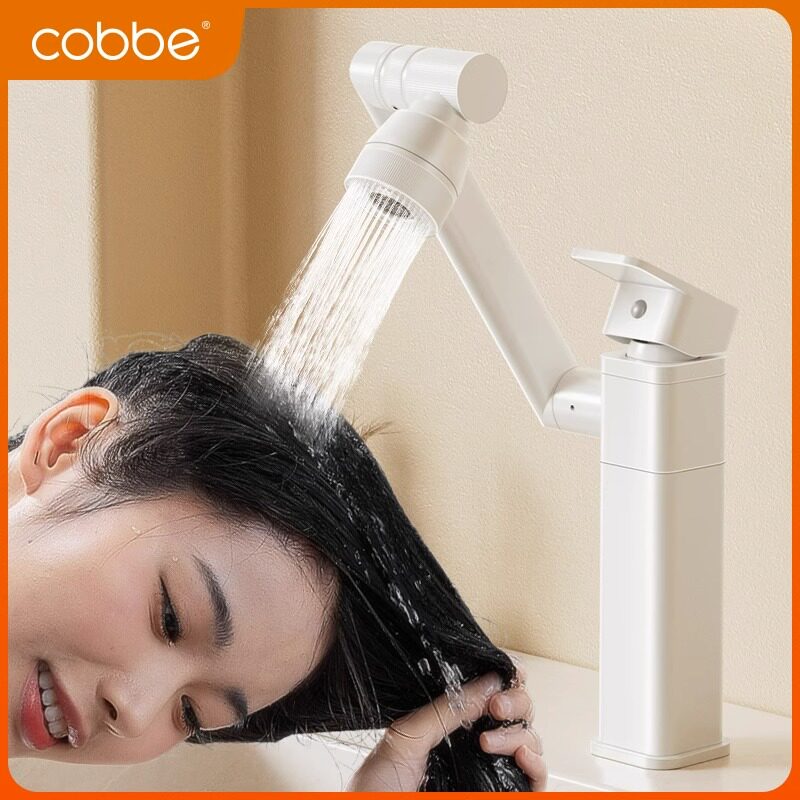 Cabbé Taps Wash-Face Wash Terrace Basin Hot And Cold Toilet Universal Mechanical Arm Bathroom surface basin tap 875-Taobao