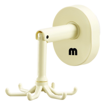 No-punch wall-mounted six-claw rotating storage rack kitchen spoon spatula storage suction cup hook-Huanghe 1117