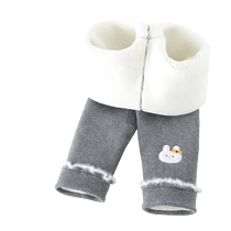Li Yingfang Girls Leggings Winter Plush Childrens Warm Pants Winter Thickened Outerwear Pure Cotton Childrens Pants 746