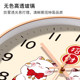 Suning New Chinese Style Double Cat Fortune Clock, No Drilling, No Wall Damage, Accurate Timing Decorative Wall Clock 4137