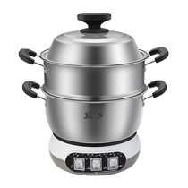 Electric hot pot 24CM thick food grade stainless steel with stainless steel steamer high power YNDG-24