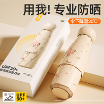 Parasol sun protection umbrella sunny or rainy sun protection ultraviolet light light compact mini portable capsule umbrella J1074