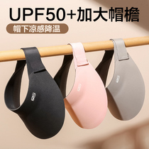 Sun protection hat womens anti-UV sun hat summer seamless one-piece large brim empty top foldable sun hat 893