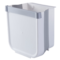 Cabinet door special trash can household foldable hanging wall-mounted bathroom toilet storage paper basket Huanghe 1117