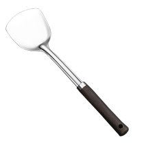 Stainless steel spatula household cooking spatula full kitchen utensil set frying spoon high temperature resistant iron spatula cooking spoon 1648