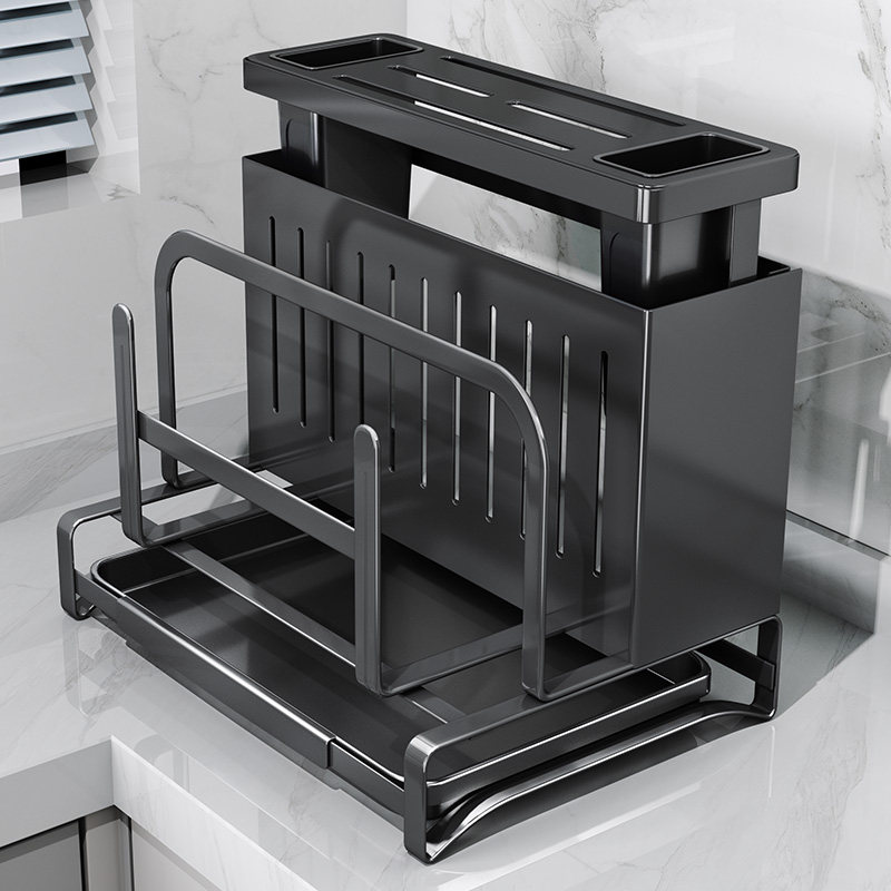 Knife holder 2023 new shelf kitchen Home Chopstick Cage Chopping Block Multifunction Integrated Kitchen Knife containing frame 2454-Taobao