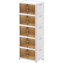 Jeko525 kitchen storage rack with door household multi-functional sandwich cabinet living room floor-standing snack storage rack
