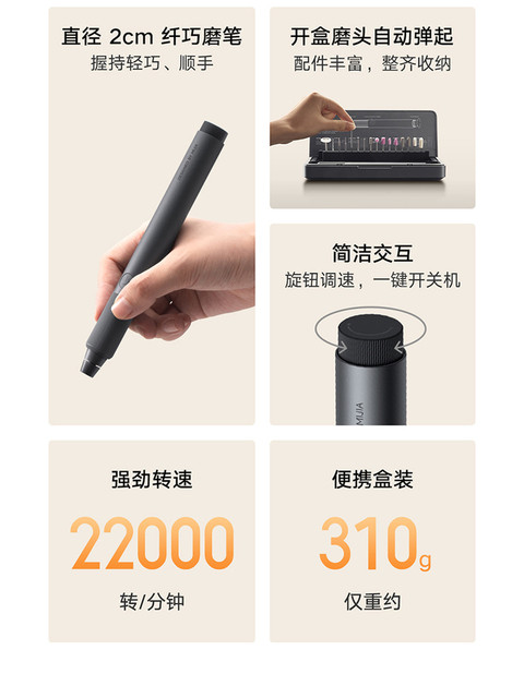 Xiaomi Mijia Electric Grinding Pen Handheld Polishing Electric Grinder Woodworking Cutting Screwdriver Tool Set Y847