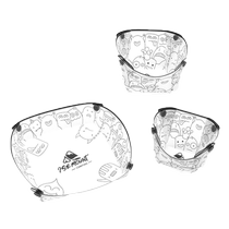 Suning Yipin folding bowl portable travel food grade high temperature resistant outdoor lunch box baby food supplement tableware 1563