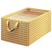 Clothes storage box home wardrobe storage basket for clothes drawer-type dormitory underwear organizing box Huanghe 1117