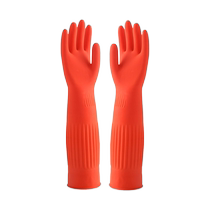 Long rubber gloves rubber housework dishwashing laundry plus velvet Hennaida waterproof durable thickened and lengthened latex 2897