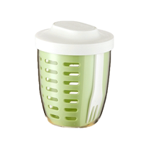 Suning Yipin Fruit Cup Salad Cup Double-layer Drain Cup Picnic Box Sealed Leak-proof Large Capacity Storage Box 1563