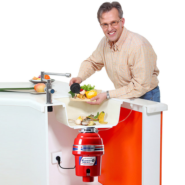 Baker Bass Chinese and American E6 food waste disposer household kitchen sink food waste crusher high speed