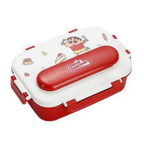 Crayon Shin-chan elementary school lunch box 316 stainless steel childrens insulated canteen lunch box compartmented plate 729