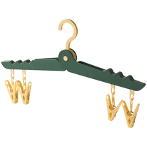 Clothes support plastic foldable clothes rack travel business trip portable travel clothes drying rack clothes hanger Huanghe 1117