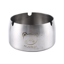 Ash steel home living room restaurant stainless steel creative simple windproof and fall-resistant hotel office ashtray 3842