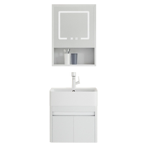 Salle de bain en acier inoxydable cabinet toilette toilette cabinet toilette petit type de famille suspendu type de paroi lave-linge ultra étroit lavabo 1145