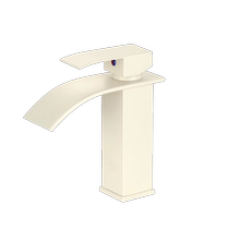Cream hood basin faucet heightened and lengthened bathroom household washbasin faucet hot and cold white 1763