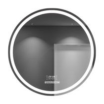 Miroir rond mural intelligent pour salle de bain avec écran tactile LED lumière antibuée miroir mural 1145