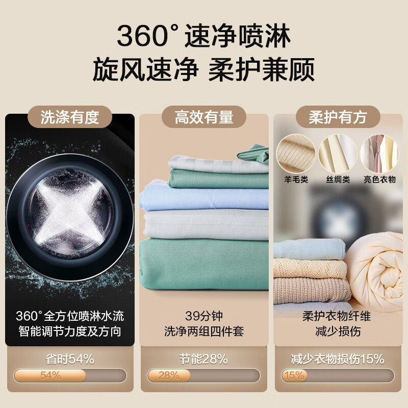 Lg 13kg Large-Capacity Fully Automatic Household Drum Washing Machine Steam Sterilization and Mite Removal Fcw13Y4P 1727