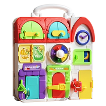 Childrens toys 1 to 2 years old Montessori early education puzzle infants and toddlers 6 months and above 7 baby busy house teaching aids 2273