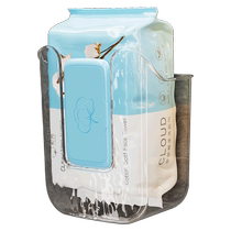 Household tissue box toilet storage rack bathroom toilet paper box wall-mounted toilet paper wet tissue storage box 723