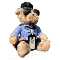 Traffic police bear doll police police cavalry bear police officer police bear doll traffic motorcycle decoration 1277