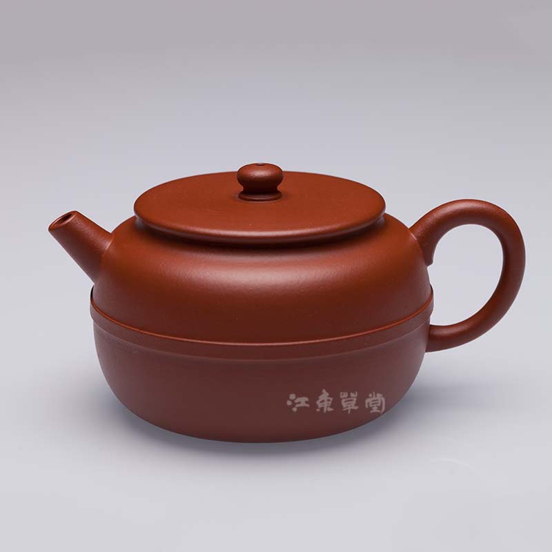 中国古美術・宜興原鉱古銅泥壺・紫砂壺・品名：印包・底款：厚徳載物・朱泥・急須 中国古美術・宜興原鉱古銅泥壺・紫砂壺・品名：印包・底款：