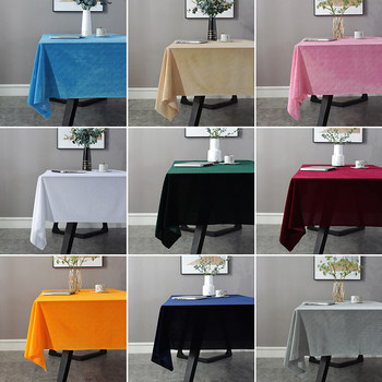 Custom thickened gold velvet support stall exhibition tablecloth Custom thickened gold velvet support stall exhibition tablecloth