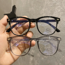 Anti-blue light glasses female myopia radiation-proof computer goggles men and women tide makeup flat mirror mobile phone glasses frame