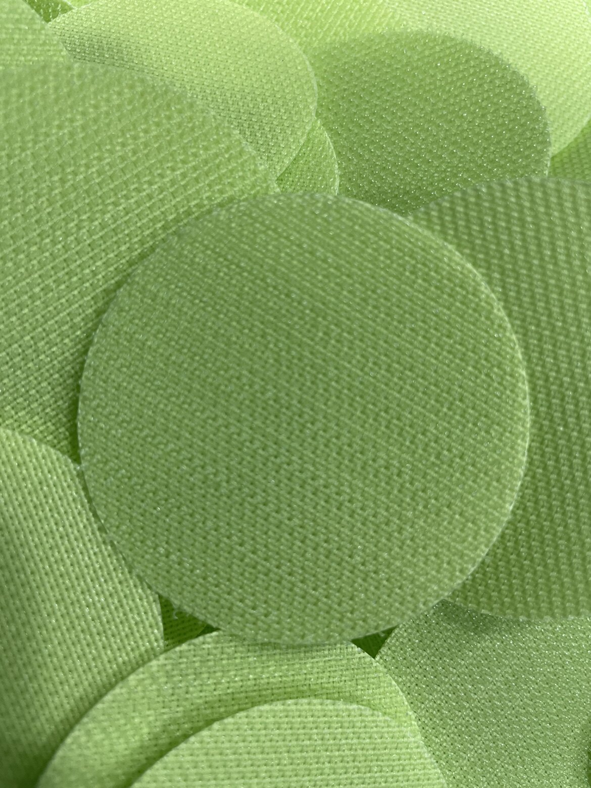 Round spot green 5cm magic sticker hand-stitched complement DIY eco-friendly bag sticky cingulum AB no glue buckle