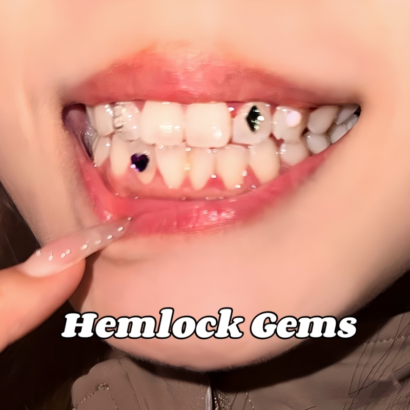 Hemlock Gems Self-Adhesive Tooth Gems DIY Material Kit Self-Adhesive Trendy Cool Sparkling Tooth Gem Accessories Hemlock Gems Self-Adhesive Tooth Gems DIY Material Kit Self-Adhesive Trendy Cool Sparkling Tooth Gem Accessories
