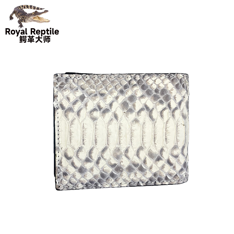 Authentic Python Skin Wallet, Niche and Unique New Style Genuine Leather Wallet, Large Capacity Multifunctional Card Holder, Id Holder, Women's Wallet