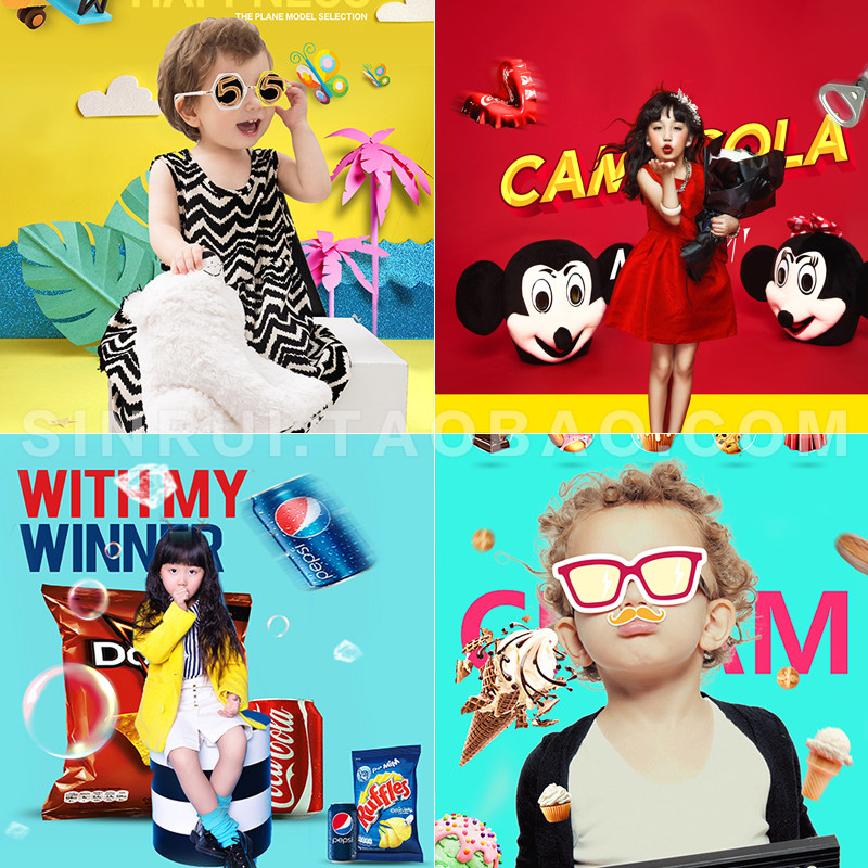 Children's photography props background Butnew Nick Topic 100 days Fashion baby Photo Background Photography Ins