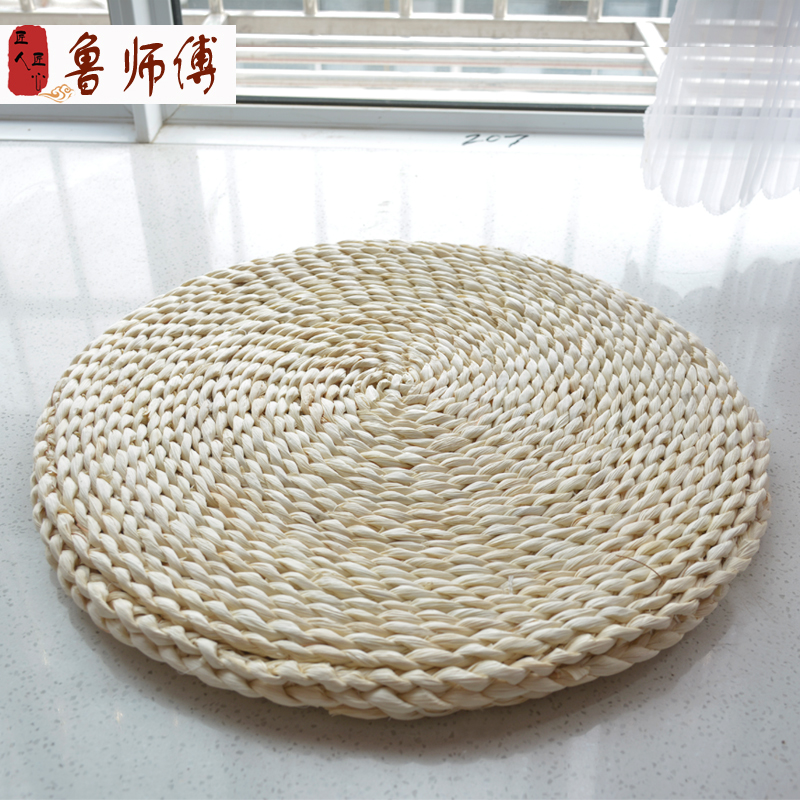Grass Weave Cushion Bushel Corn Leather Beating Seat Cushion Bushel Home Round Children Tatami Day Style Grass Mat