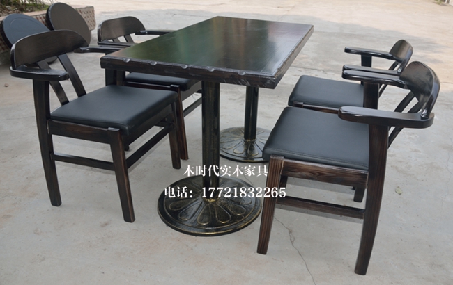 Bánh trà sữa đồ ăn nhẹ tráng miệng cửa hàng đồ nội thất nhà hàng bàn ăn + ghế ăn sắt rèn bàn hình chữ nhật 18 nội thất phòng ngủ