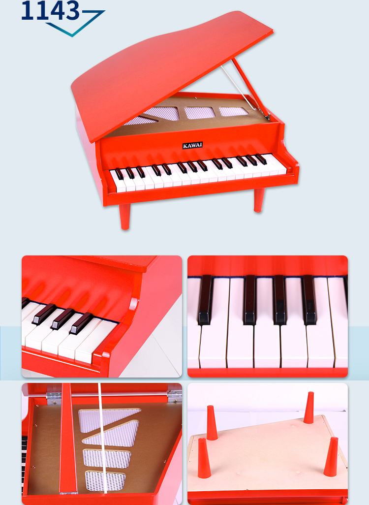 Đàn piano nhỏ Nhật Bản cho trẻ em bằng gỗ 25 phím 3-6 tuổi Các bé trai Cô gái mới bắt đầu học đồ chơi tại nhà - Đồ chơi nhạc cụ cho trẻ em bộ trống đồ chơi cho bé