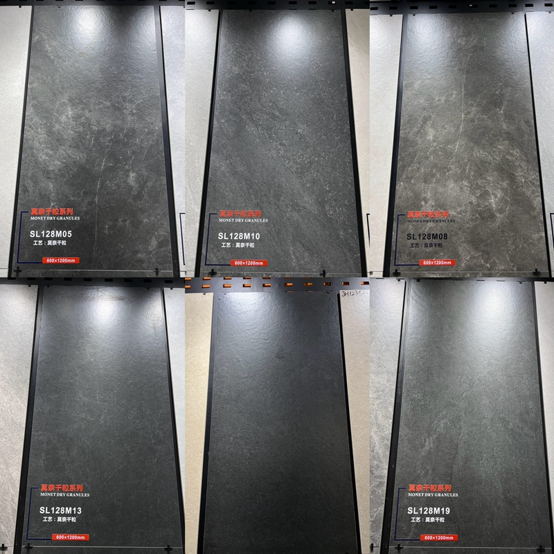 Dark Gray Monet Dry Grain Texture Tile 600X1200 Limestone Tile Sandstone Non-Slip Floor Tile for Living and Dining Room