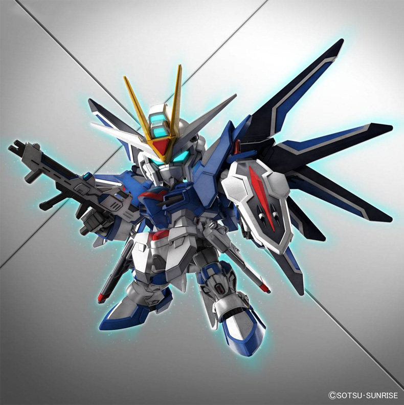 Игрушки из сериалов Gundam 万代拼装模型 q版sd sdex bb战士 飞升自由高达 Bandai