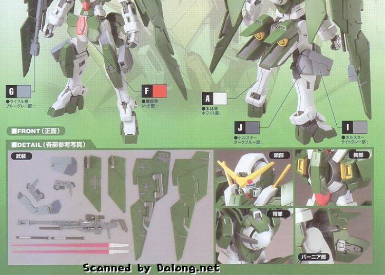 Mô hình truyền hình Gundam Bandai 1/100 00 Lực lượng thiên thần Gundam Động lực GN-002 Gundam - Gundam / Mech Model / Robot / Transformers các loại mô hình gundam	