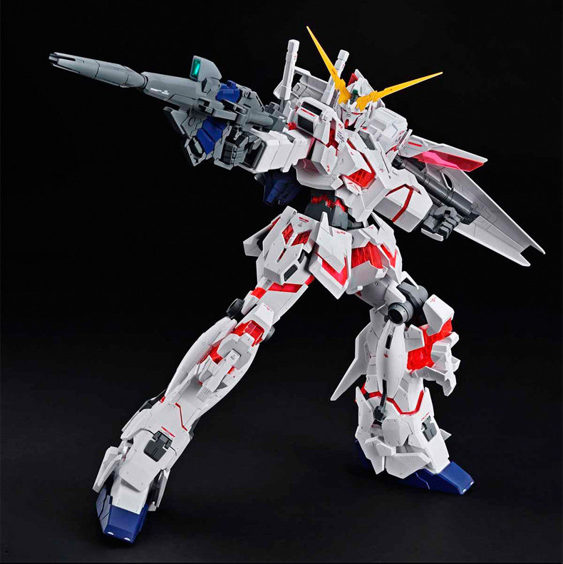 Игрушки из сериалов Gundam 万代拼装敢达模型 mega 1/48 rx-0 unicorn 独角兽高达毁灭模式 Bandai