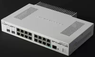 MikroTik CCR2004-16G-2S PC 18-port 10 Gigabit Smart Desktop Router Passive cooling
