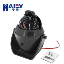 Marine compass car-mounted marine magnetic compass navigation guide with light car and ship special compass LC760