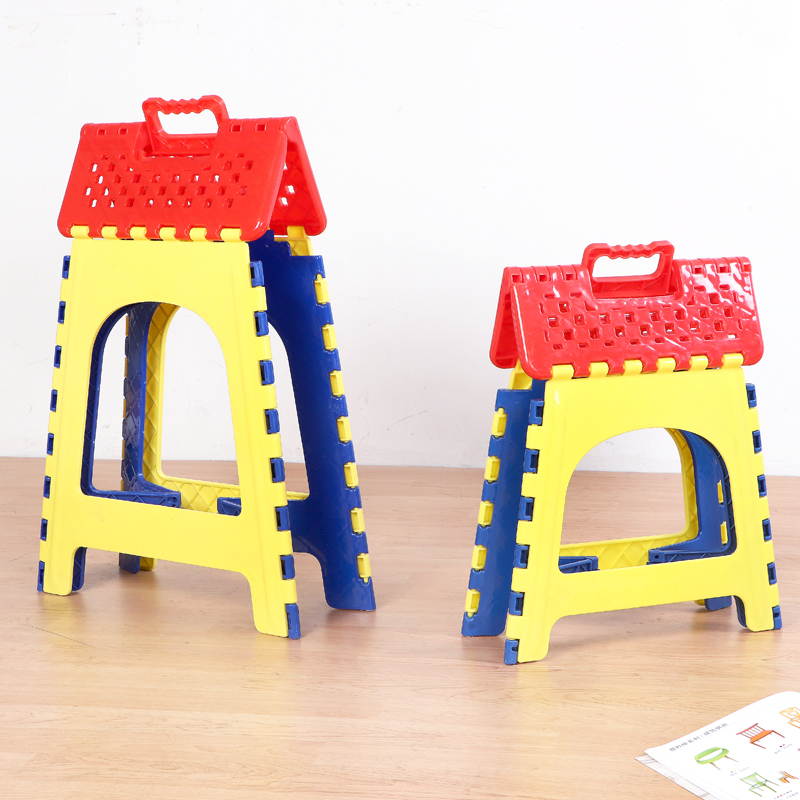 Large number thickened folding stool and other benches 45 cm plastic high stool adult home portable creative bench
