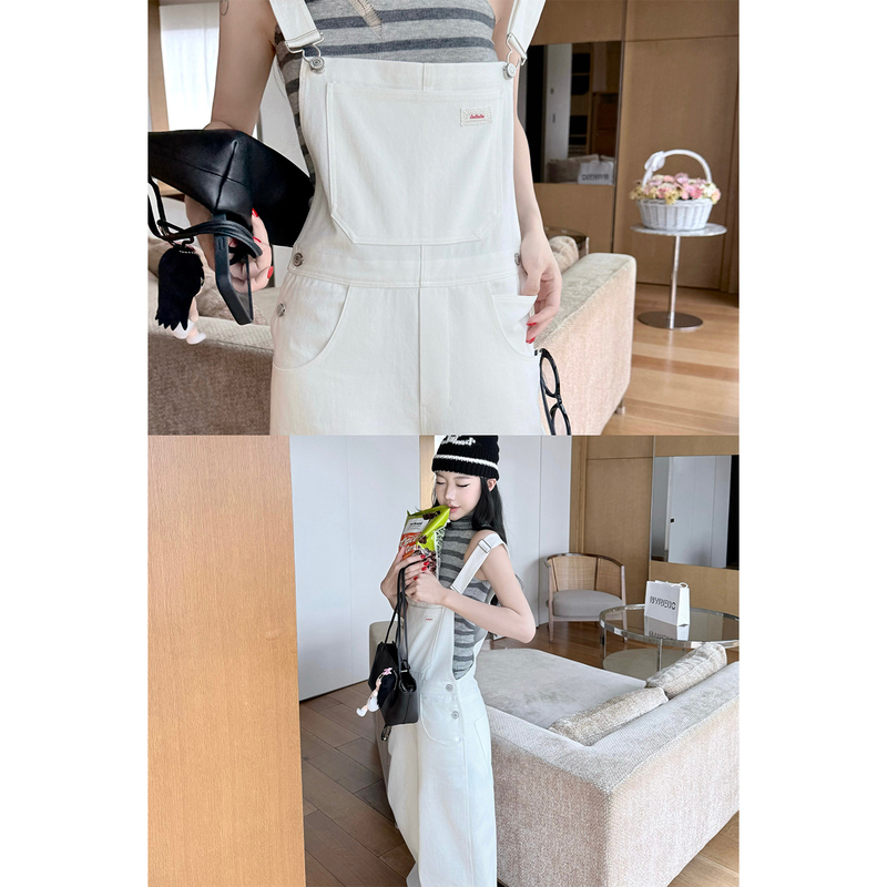 Laareetoo Tencel Cotton White Denim Overalls for Women, Autumn 2026 New Casual Pants, Slimming Pants Laareetoo Tencel Cotton White Denim Overalls for Women, Autumn 2026 New Casual Pants, Slimming Pants