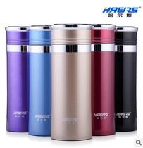 Hals Stainless steel vacuum thermos cup Mens business office straight body water cup Portable car cup with lid