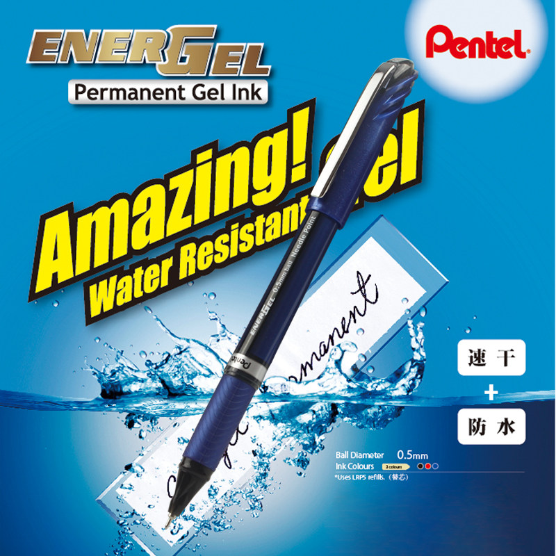 Japan Pentel Dispatch BLN25 Middle Sex Pen Exam Speed Dry Water Pen 0-5mm Large Capacity Business Signature Pen