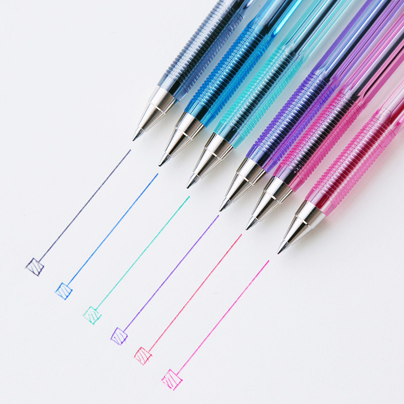 Full 6 Japanese thyme BP-S colorful ballpoint pen 6 color classic ball pen 0 7mm pecking wood